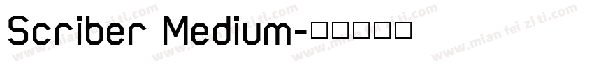 Scriber Medium字体转换